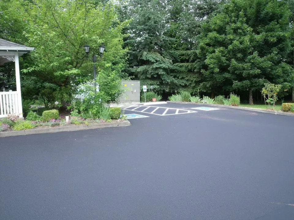 Maintained asphalt surface